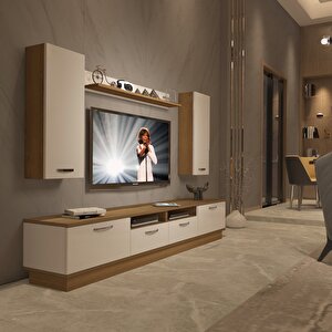 Trendstyle 5220d Mdf Tv Ünitesi Tv Sehpası Pera Beyaz