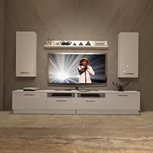 Trendstyle 5220d Slm Tv Ünitesi Tv Sehpası Parlak Beyaz