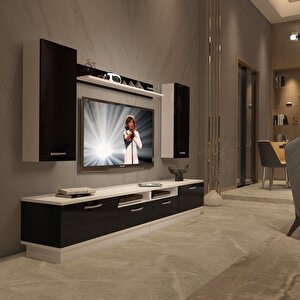 Trendstyle 5220d Slm Tv Ünitesi Tv Sehpası Beyaz - Siyah