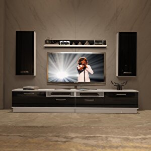 Trendstyle 5220d Slm Tv Ünitesi Tv Sehpası Beyaz - Siyah