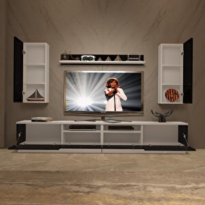 Trendstyle 5220d Slm Tv Ünitesi Tv Sehpası Beyaz - Siyah