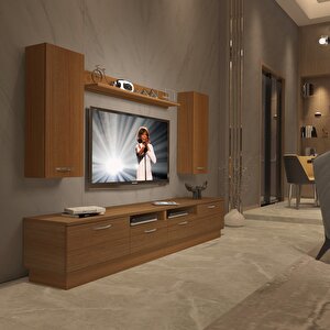 Trendstyle 5220d Slm Tv Ünitesi Tv Sehpası Naturel Ceviz