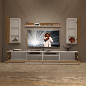 Trendstyle 5220ds Mdf Tv Ünitesi Tv Sehpası Beyaz Pera
