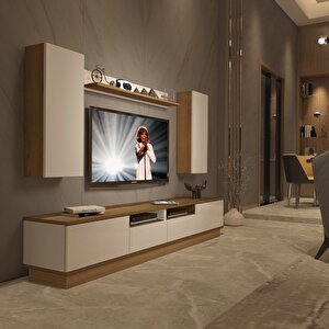 Trendstyle 5220ds Mdf Tv Ünitesi Tv Sehpası Pera Beyaz
