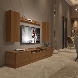 Trendstyle 5220ds Slm Tv Ünitesi Tv Sehpası Naturel Ceviz
