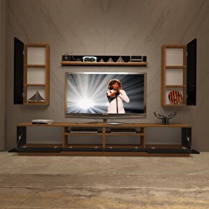 Trendstyle 5220ds Slm Tv Ünitesi Tv Sehpası Ceviz-Siyah