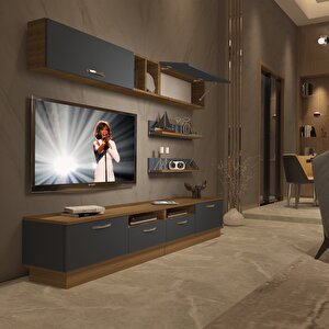 Trendstyle 5220 Mdf Tv Ünitesi Tv Sehpası Pera Antrasit