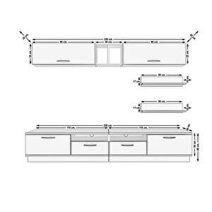 Trendstyle 5220 Mdf Tv Ünitesi Tv Sehpası