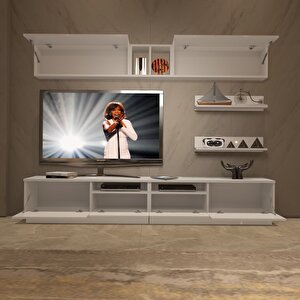 Trendstyle 5220s Mdf Tv Ünitesi Tv Sehpası Parlak Beyaz