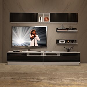 Trendstyle 5220s Mdf Tv Ünitesi Tv Sehpası Beyaz - Siyah