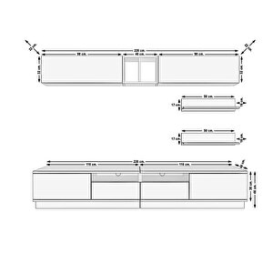 Trendstyle 5220s Mdf Tv Ünitesi Tv Sehpası
