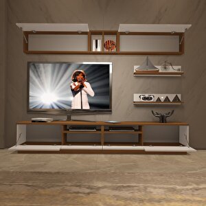 Trendstyle 5220s Mdf Tv Ünitesi Tv Sehpası Ceviz Beyaz