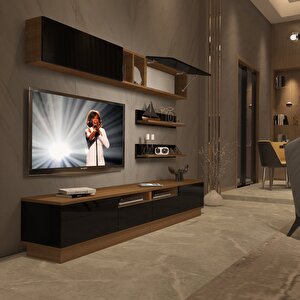 Trendstyle 5220s Mdf Tv Ünitesi Tv Sehpası Ceviz-Siyah
