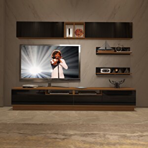 Trendstyle 5220s Mdf Tv Ünitesi Tv Sehpası Ceviz-Siyah