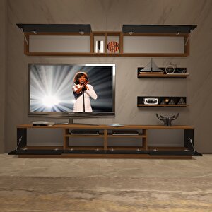 Trendstyle 5220s Mdf Tv Ünitesi Tv Sehpası Ceviz-Siyah