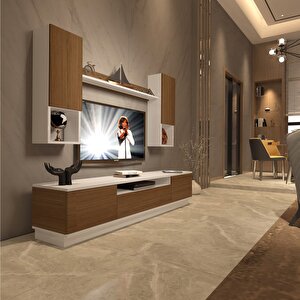 Trendstyle 5das Mdf Tv Ünitesi Tv Sehpası Beyaz - Ceviz