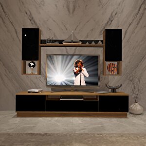 Trendstyle 5das Mdf Tv Ünitesi Tv Sehpası Ceviz-Siyah