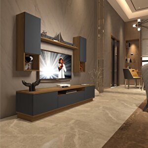 Trendstyle 5das Mdf Tv Ünitesi Tv Sehpası Pera Antrasit