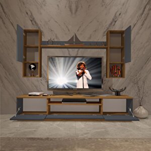 Trendstyle 5das Mdf Tv Ünitesi Tv Sehpası Pera Antrasit