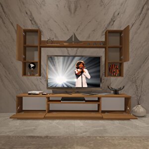 Trendstyle 5das Slm Tv Ünitesi Tv Sehpası Naturel Ceviz
