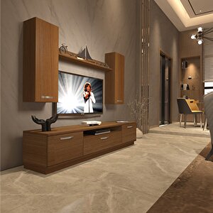 Trendstyle 5d Mdf Tv Ünitesi Tv Sehpası Naturel Ceviz