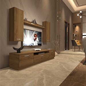 Trendstyle 5d Mdf Tv Ünitesi Tv Sehpası Naturel Pera