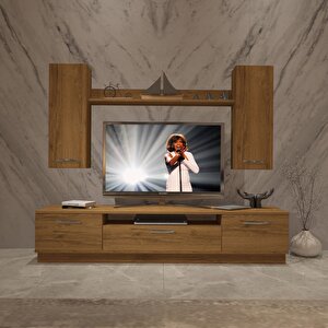 Trendstyle 5d Mdf Tv Ünitesi Tv Sehpası Naturel Pera