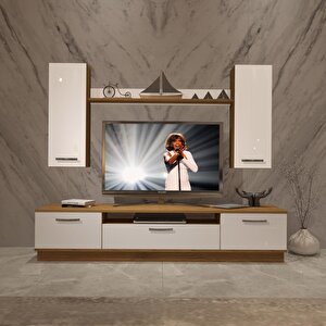 Trendstyle 5d Mdf Tv Ünitesi Tv Sehpası Pera Beyaz