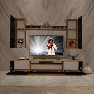 Trendstyle 5d Mdf Tv Ünitesi Tv Sehpası Pera Siyah