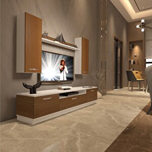 Trendstyle 5d Slm Tv Ünitesi Tv Sehpası Beyaz - Ceviz