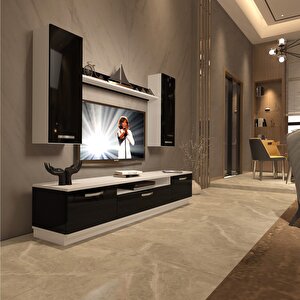 Trendstyle 5d Slm Tv Ünitesi Tv Sehpası Beyaz - Siyah