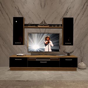 Trendstyle 5d Slm Tv Ünitesi Tv Sehpası Ceviz-Siyah