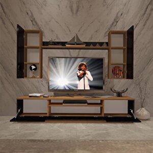 Trendstyle 5d Slm Tv Ünitesi Tv Sehpası Ceviz-Siyah