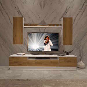 Trendstyle 5ds Mdf Tv Ünitesi Tv Sehpası Beyaz Pera