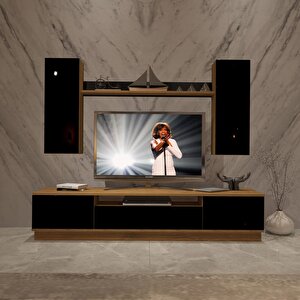 Trendstyle 5ds Mdf Tv Ünitesi Tv Sehpası Ceviz-Siyah