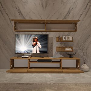 Trendstyle 5 Mdf Tv Ünitesi Tv Sehpası Naturel Pera