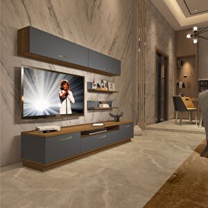 Trendstyle 5 Mdf Tv Ünitesi Tv Sehpası Pera Antrasit