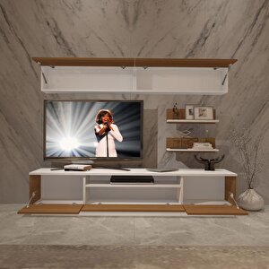Trendstyle 5 Slm Tv Ünitesi Tv Sehpası Beyaz - Ceviz