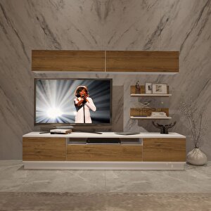 Trendstyle 5s Mdf Tv Ünitesi Tv Sehpası Beyaz Pera