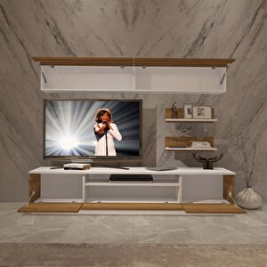 Trendstyle 5s Mdf Tv Ünitesi Tv Sehpası Beyaz Pera