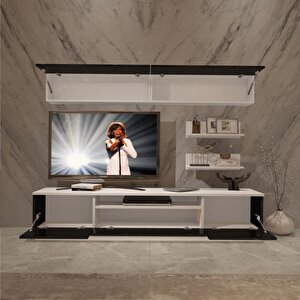 Trendstyle 5s Mdf Tv Ünitesi Tv Sehpası Beyaz - Siyah