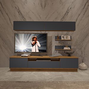 Trendstyle 5s Mdf Tv Ünitesi Tv Sehpası Pera Antrasit