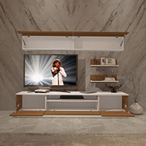 Trendstyle 5s Slm Tv Ünitesi Tv Sehpası Beyaz - Ceviz