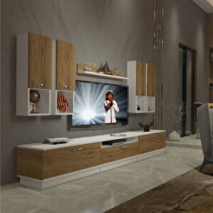 Trendstyle 8da Mdf Tv Ünitesi Tv Sehpası Beyaz Pera