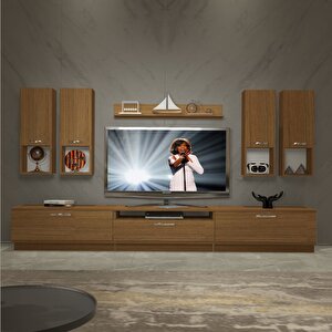 Trendstyle 8da Mdf Tv Ünitesi Tv Sehpası Naturel Ceviz