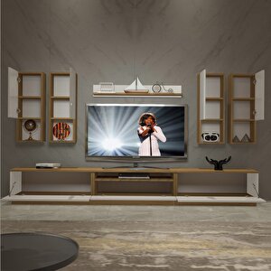 Trendstyle 8da Mdf Tv Ünitesi Tv Sehpası Pera Beyaz