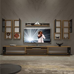 Trendstyle 8da Mdf Tv Ünitesi Tv Sehpası Pera Siyah