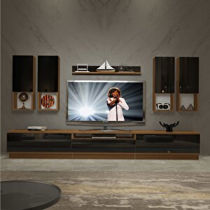 Trendstyle 8das Mdf Tv Ünitesi Tv Sehpası Ceviz-Siyah