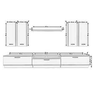 Trendstyle 8d Mdf Tv Ünitesi Tv Sehpası