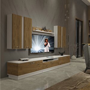 Trendstyle 8d Mdf Tv Ünitesi Tv Sehpası Beyaz Pera